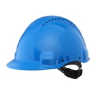 3M - Elmetto 3M™, Uvicator, blocco su perno, ventilato, fascia antisudore in plastica, blu, G3000CUV-BB