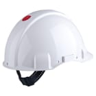 3M - Elmetto 3M™, Uvicator, blocco su perno, non ventilato, dielettrico 1000 V, fascia antisudore in pelle, bianco, G3001DUV1000V-VI