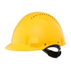 3M - Elmetto 3M™, Uvicator, blocco su perno, ventilato, fascia antisudore in plastica, giallo, G3000CUV-GU