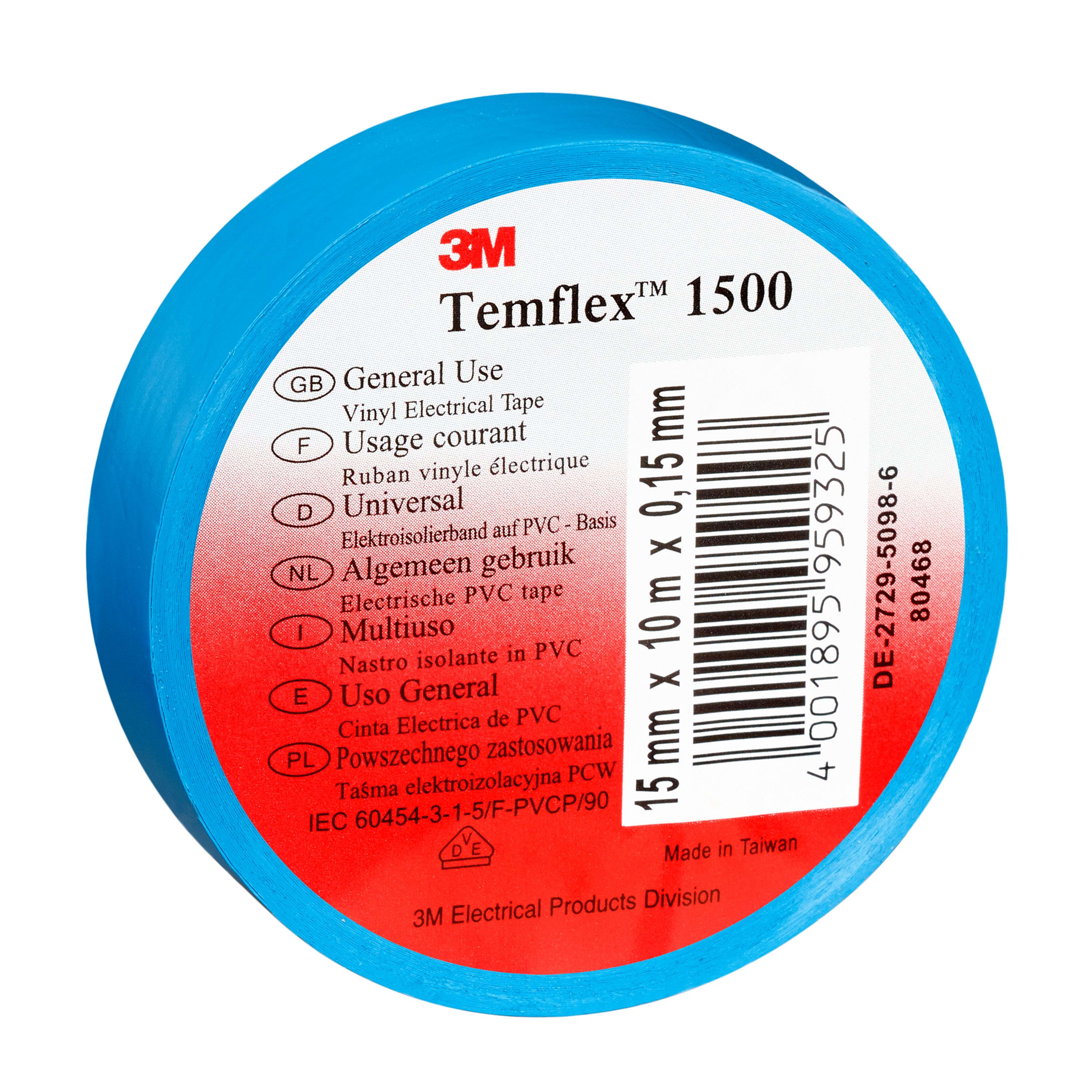 3M - TEMFLEX 1500   BLU 15X10X0 1