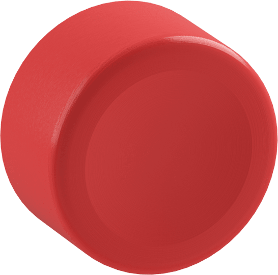 ABB - Protezione Boot Rosso Pulsante Filo con Membrana Protettiva.