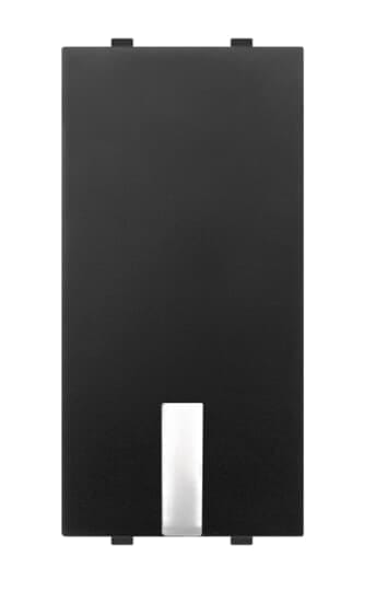 ABB - Spia di segnalazione LED bianco incorporato, LED intercambiabile, bianco nero - Mylos.