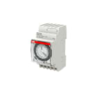 ABB - AD1CO-15m Analog Time switch per interni e esterni con orario analogico e giorno della settimana programmabile per risparmio energetico.