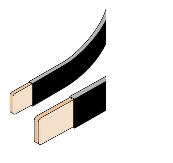 ABB - N.2 barre flessibili 20x3mm 250A L=2m