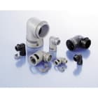 ABB - Conduttore da 90 gradi PG9 in nylon 10 mm nero IP66 con raccordo da 90 gradi DN10 PG9 in poliammide 6 nero IP66.