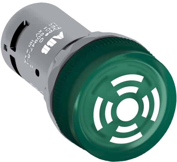 ABB - Green Compact Buzzer CB1-601G CONT, VERDE, 110-130VC.A.