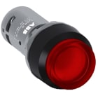 ABB - Red compact pushbutton CP3-11R-10 puls. comp. lum.