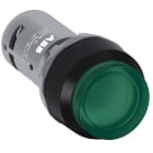 ABB - Green compact pushbutton CP4-11G-10 puls. comp. lum.