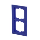 ABB - 1722-288 Cover Frame 2-gang AXCENT DOPP BLU