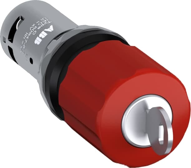 ABB - Red Compact Emergency Stop CE3K1-10R-02 Monobloc Emergency Key 2NC.