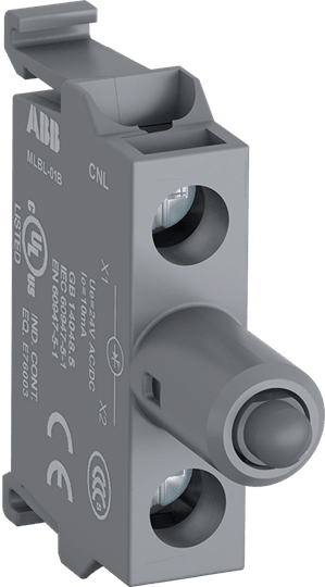 ABB - Green Modular LED block MLBL-05BG per illuminazione interna, compatibile con alimentazione DIN 110-130VDC.