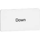 ABB - Targhetta Legend Plate MA6-1042 Down per uso industriale.