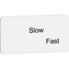 ABB - LEGEND PLATE MA6-1076 TARGHETTA SLOW FAST