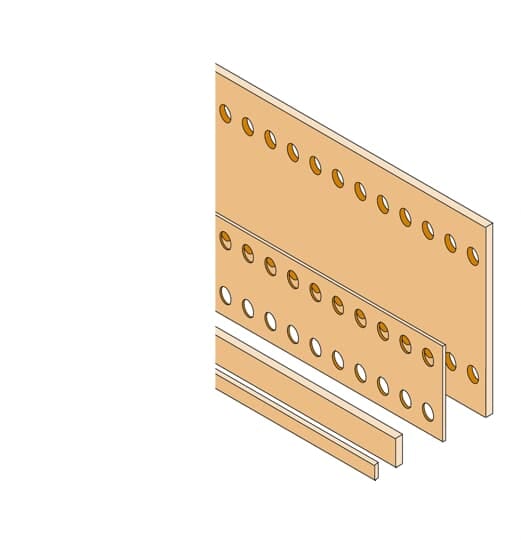 ABB - Barra piatta in rame 50x5 L=1750mm per applicazioni elettriche.