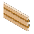ABB - Barra sagomata in rame 70x10, ideale per correnti fino a 1250A, lunga 1750mm.