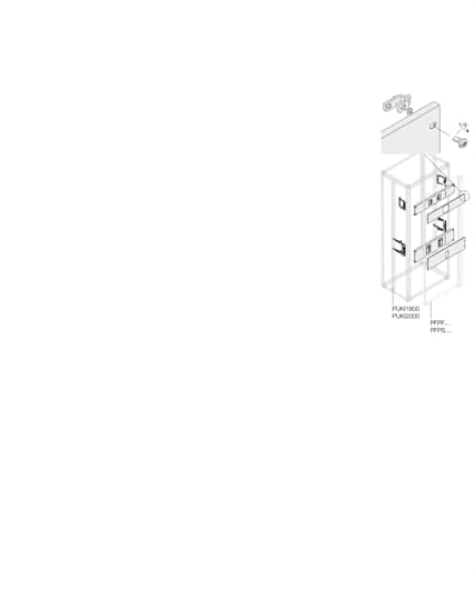ABB - Kit T6 3-4P con motore installato estraibile orizzontale lunghezza 600mm.