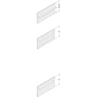 ABB - Pannello 24 moduli DIN H=150mm L=600mm.