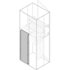 ABB - Segreteria verticale posteriore altezza 1000mm larghezza 800mm interno superiore. Uscite laterali strette altezza 1000 larghezza 400 strettezza 800.
