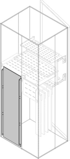 ABB - segreteria verticale posteriore h=800mm l=300mm w=600mm interno uscite laterali str=600mm.