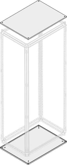 ABB - ip40 blind top/bottom w=800mm d=500mm tetto/fondo cieco l=800mm p=500mm.