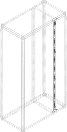 ABB - Montante verticale per cavi in lamiera zincata, altezza 2000mm.