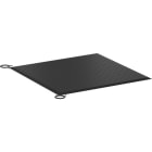 ABB - Safety mat ASK-1T4.4-NP with cast-in ramp edge trim, 1000x1000mm dimensions.