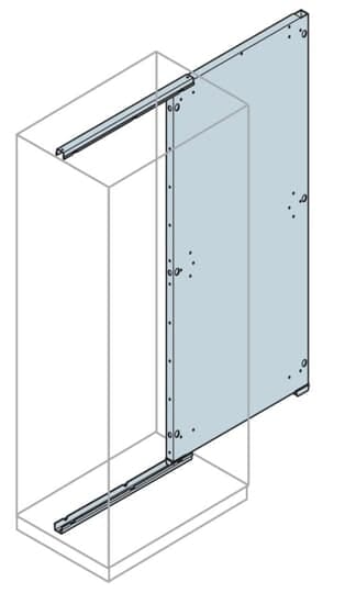 ABB - Piast.Fondo Magg+Binari Extend.Zinc Plate+Track 2000x800mm(HxL)