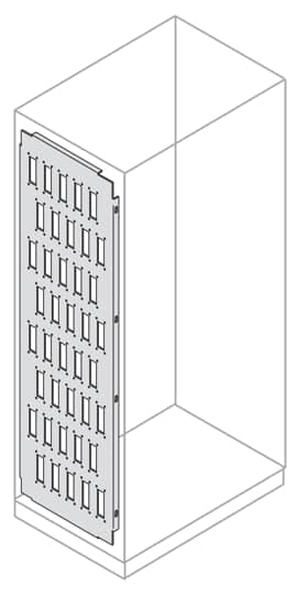ABB - Pannello portaconnettori con 40 fori, dimensioni 2000x500mm (HXD/HXP)