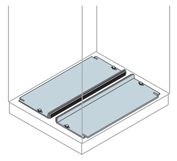 ABB - Sliding floor closing plate 800x400mm flange cavi scorrevoli 800x400mm(LXP)