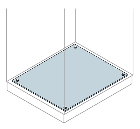 ABB - Plate 800x800mm for Floor Closing and Fixed Cable Flange (LXP)