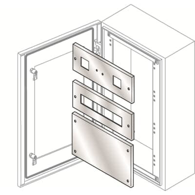ABB - Pannello cieco in acciaio inossidabile 185x600 HXL-HXW.