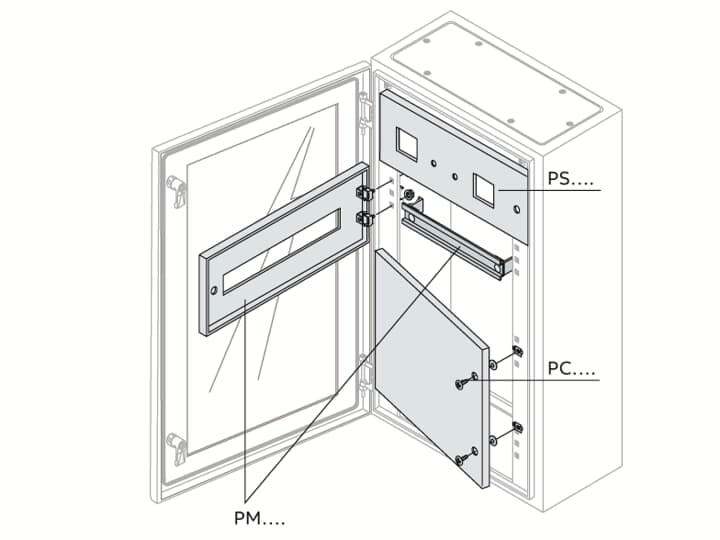 ABB - Pannello modulare cieco 370x800mm (HxL)