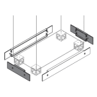 ABB - N.2 plinth flanges e flange zoccolo 100x500mm per fissaggio sicuro e stabile.