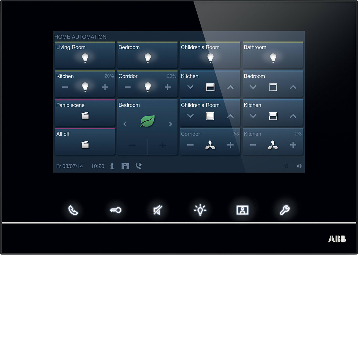 ABB - ABB-FREE@HOMETOUCH 7'' NERO DP7-S-625