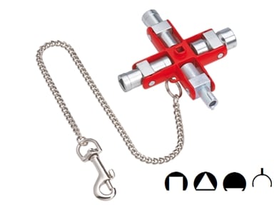 KNIPEX - CHIAVE UNIV.PER QUADRI ELETT.