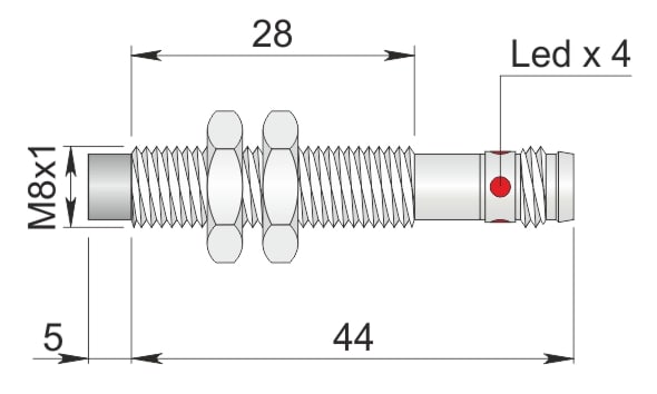 AECO - SI8-DCE3 PNP NO H1 S
