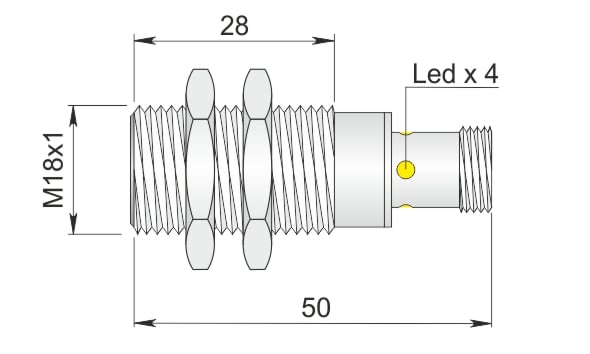 AECO - SI18SS-DC8 PNP NO H S