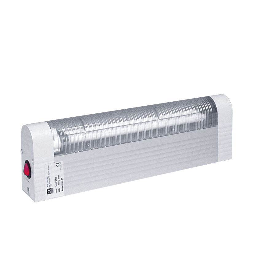 ALFA PLASTIC - LED Lamp con Presa, con clip