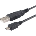 ALPHA ELETTRONICA - Cavo USB 2.0 da USB tipo-A maschio a USB mini-B maschio 8 pin - 0,48 Gbps - 1,8m - Nero