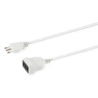ALPHA ELETTRONICA - Prolunga da spina 3 poli Italia 16A a presa Italia Bipasso 16A - 10m - Cavo bianco