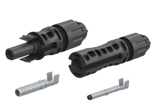 ALPHA ELETTRONICA - Coppia connettori Volanti M/F - 1500V - Per cavo 10mm² - Stäubli MC4-Evo 2