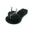 ALPHA ELETTRONICA - Spina di connessione tedesca piatta 16A 250V - Slim - Nera