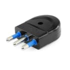 ALPHA ELETTRONICA - Spina di connessione 3 poli 16A - Nera