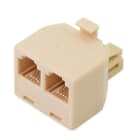ALPHA ELETTRONICA - Adattatori telefonici modulari RJ45 8P8C da spina a doppia presa
