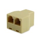 ALPHA ELETTRONICA - Adattatori telefonici modulari RJ12 / RJ25 6P6C da presa a doppia presa