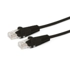 ALPHA ELETTRONICA - Cavo di rete Patch in Rame Cat. 6 Nero U/UTP 0,5m