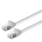 ALPHA ELETTRONICA - Cavo di rete Patch Slim in Rame Cat. 6 Grigio U/UTP LSZH 1m