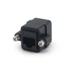 ALPHA ELETTRONICA - Presa passante da pannello RJ45 Cat.6 - Presa RJ45 - Presa RJ45 - Nero
