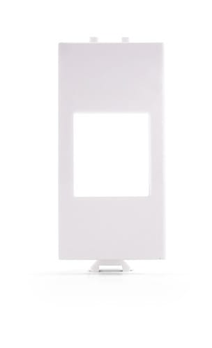 ALPHA ELETTRONICA - Adattatore keystone per placca ABB Chiara - Bianco