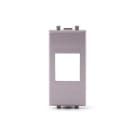 ALPHA ELETTRONICA - Adattatore keystone per placca AVE Allumia (S44) - Silver